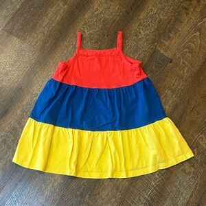 Hanna Andersson Red Blue Yellow Tiered Tank Top